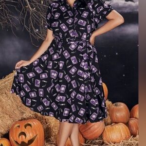 ModCloth x Collectif Tarot Card Swing Dress